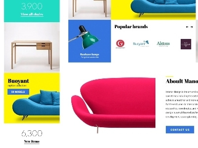 Manollo E-commerce adaptive design ecommerce fashion logodesign minimalist responsive stylish webdesign yellow