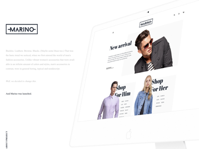 Marino Avenue E-Commerce beautiful clothes design ecommerce fashion flat loonars minimalist responsive ui ux webdesign