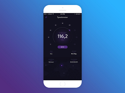 Speedometer App by Gabriel Paunescu on Dribbble