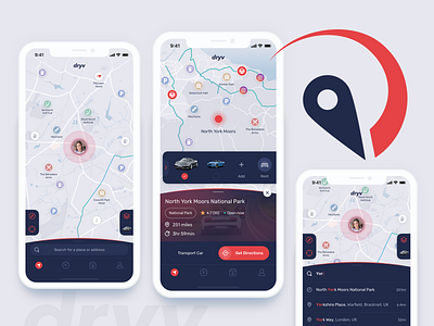 Supercars Navigation App [1/4] 99apps app branding car app clean design flat icon ios light logo mobile mobile app navigation typography ui ui design ux ux design vector