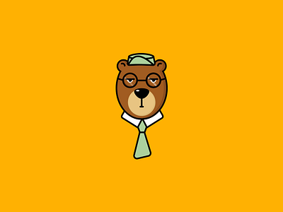 Grumpy Bear bear icon illustration