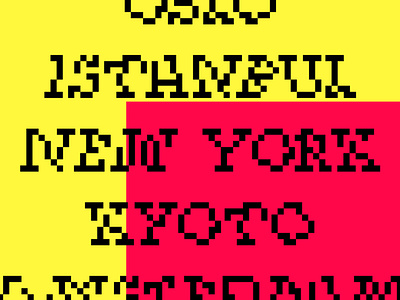 Type WIP (III) bitmap design font font family graphic design letters pixel pixels raster type typeface typography