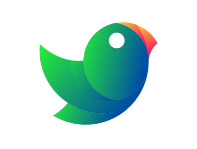 A Parrot app branding design icon illustration logo ui vector