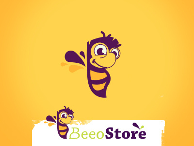 Bio Store Logo bee bio e commerce organic store