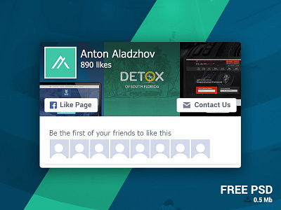 Facebook: Page Like Widget FREE download facebook free like like box page like plugin psd