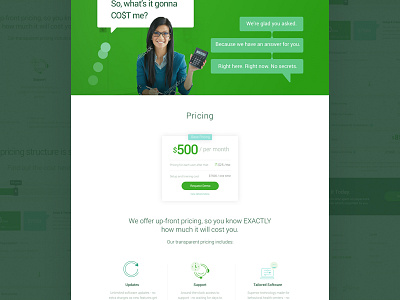 Pricing Page for an EHR Software [Redesign]