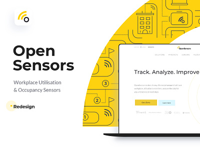 Open Sensors Redesign - Case Study case studies case study casestudy design icons landing page redesign tech ui web design website