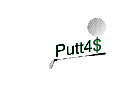 Putt4Dough graphic design logo