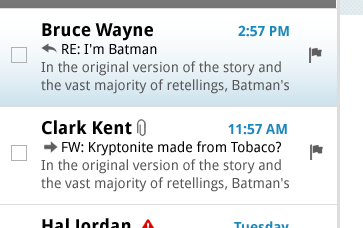 I'm Batman android batman greenlantern honeycomb mail superman tablet ui
