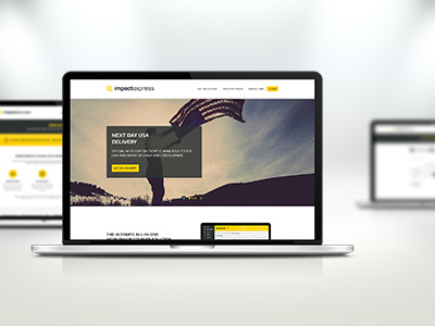 New and clean design for our customer Impact Express clean cms modern responsive responsive design web web design