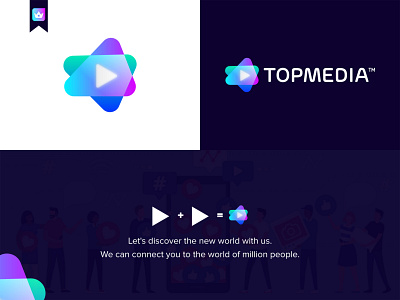 TopMedia Modern Logo Design