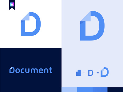 Document D Letter Logo boxlesspro branding creative logo design document logo graphic design icon logo modern logo vector