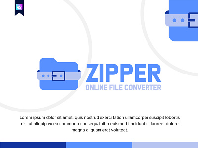 Zipper Logo Design ll App Icon app icon boxlesspro branding creative logo design folder logo icon logo modern logo unique logo vector zip logo zipper logo