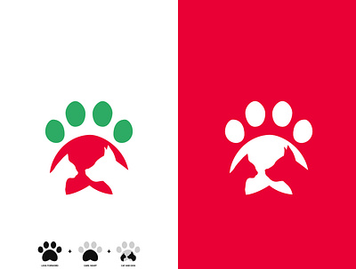 Pets Logo Design behance branding business cat and dog company creative logo doc logo dribbble fiverr graphbia heart logo icon leg logo logo modern logo pets logo simplicity ui upwork vector