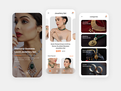 Jewellery Mobile App Design