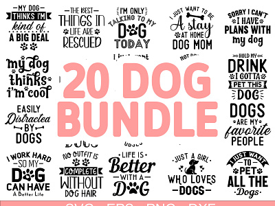 Dog SVG Bundle funny dog svg svg design bundle