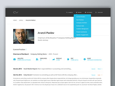 Untitled project black blue business clean cms company cv dark menu profile website white