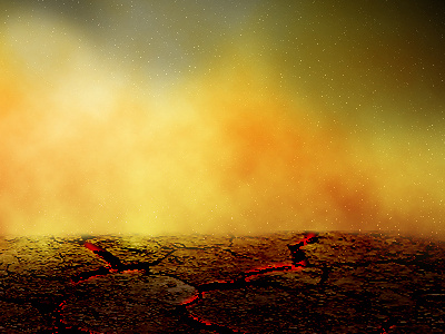 Simpleheli - Splash screen brown dark game ground hot lava pc game red stars sun textures yellow