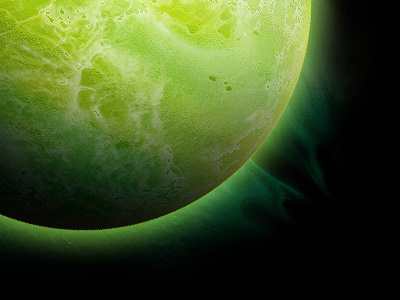 Toxic Planet dark green illustration planet space texture toxic