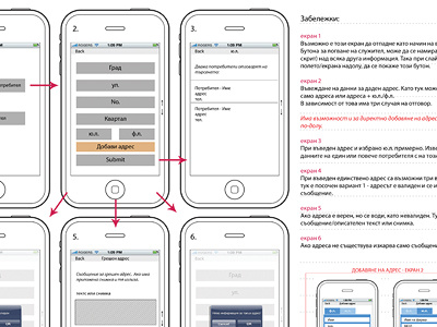 Econt Wireframe1 app application courier draft econt iphone plan sketch wireframe