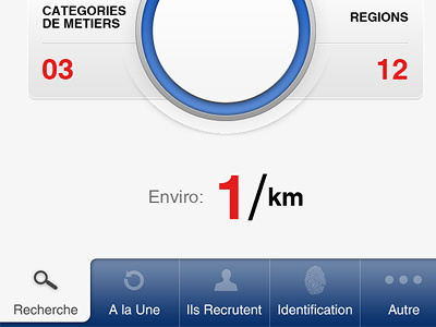 French App1 blue cv french iphone app job knob menu white