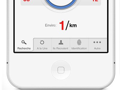 French App3 blue cv french gray iphone app job menu white