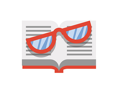 Book book content education glasses google illustration vector