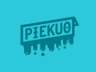 Piekuo.com logotype branding dripping logotype streetwear vector