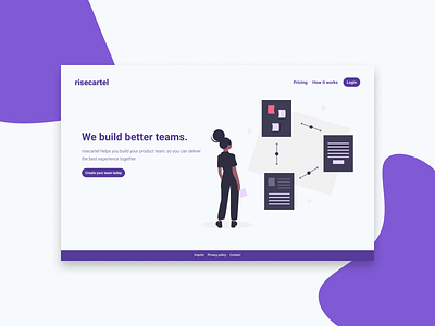 Landing Page Example in Figma based on tailwindcss