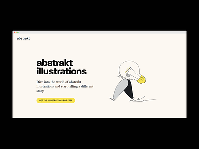 Landing page for abstrakt.design abstract abstract art abstract design branding colour dailyui design illustration illustrations landing design landing page landing page design logo typography