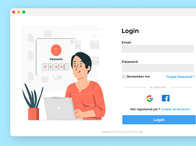 Login Screen app illustration login loginpage registration signup registration loginpage ui ux