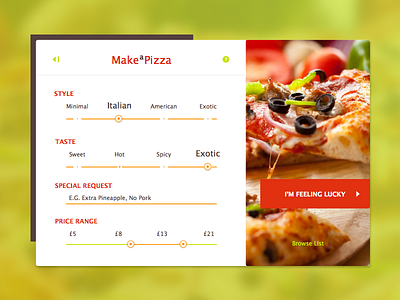 Make A Pizza UI