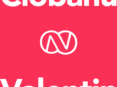 Personal Logo awesome clean design flat infinite logo metro modern red typography