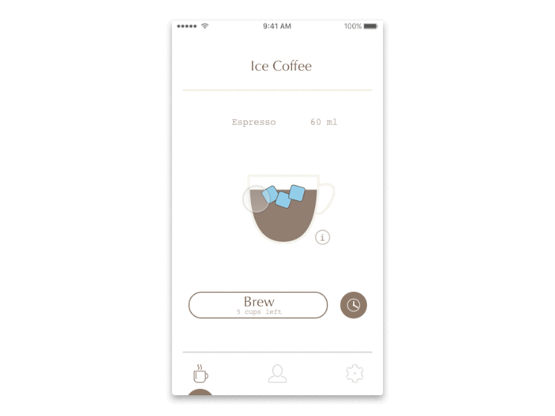 Coffee Maker Interaction android animation app design apple dailyui interaction design ios material modern photoshop sketchapp ui design