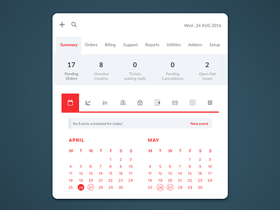 CRM / Automation Platform Dashboard android app calendar clean crm dashboard easy to use ios makeitbetter ux design web