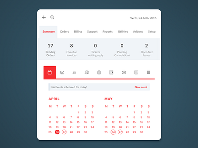 CRM / Automation Platform Dashboard