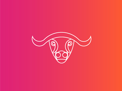 African Buffalo - Golden Logo adobe illustrator african animal buffalo daily challenge daily logo golden ration minimal modern
