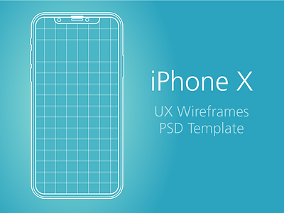 iPhone X - UX & PSD Template design free download free mockup ios iphone iphone 10 psd resource template ui ux wireframe x