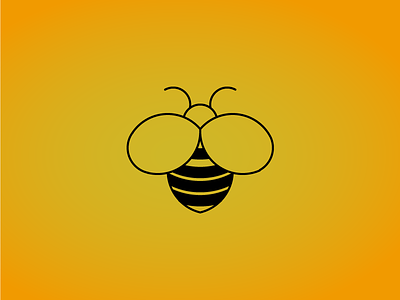 Bee - Day #12 - Logo Challenge bee daily logo challenge golden ratio icon illustrator logo modern vector
