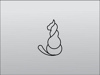 Day #13 - Cat cat daily logo challenge golden ratio icon illustrator kitty logo modern vector