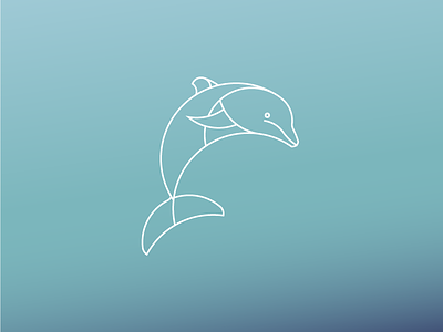 Dolphin Logo Desgin adobe illustrator african animal daily challenge daily logo dolphin golden ration minimal modern