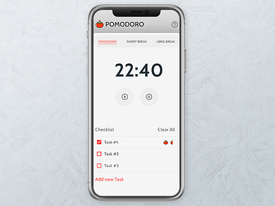 Pomodoro Technique Timer design mobile responsive ui ui dev