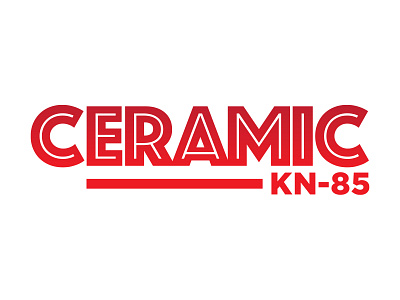 Logo Design: Ceramic KN-85 branding design icon illustration logo typography vector