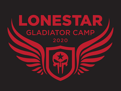 T-Shirt Design: Lonestar Gladiator Camp branding design icon illustration logo t shirt vector