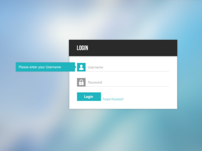 Login Dialog Freebie