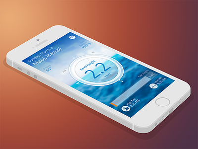 Sea Weather App app blurry cool inspiration ocean sea weather