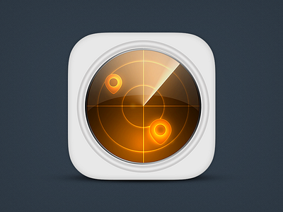 Help Radar App app flat help ios map modern radar sleek