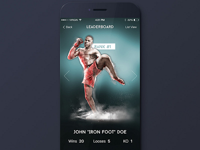 Leaderboard - Day 19 019 cool dailyui details flat leaderboard modern profile rank score sport