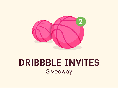 Got 2 Dribbble Invites basketball flat giveaway invite invites