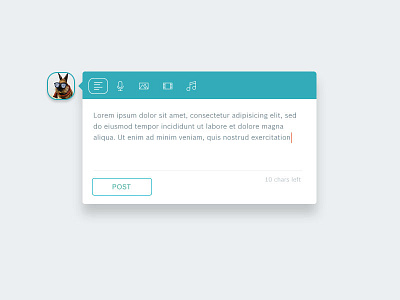 Status Update clean dailyui interface minimal modal popup profile status ui update user ux